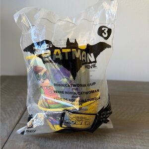 LEGO Batman Movie Robin and Catwoman Cup with Yellow Accents